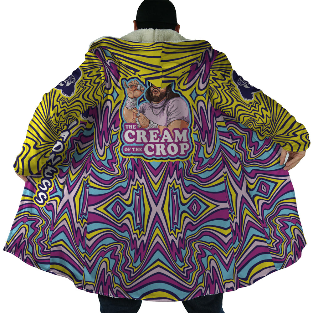 Trippy The Cream of the Crop Randy Savage Pop Culture Hooded Cloak Coats - 3XL