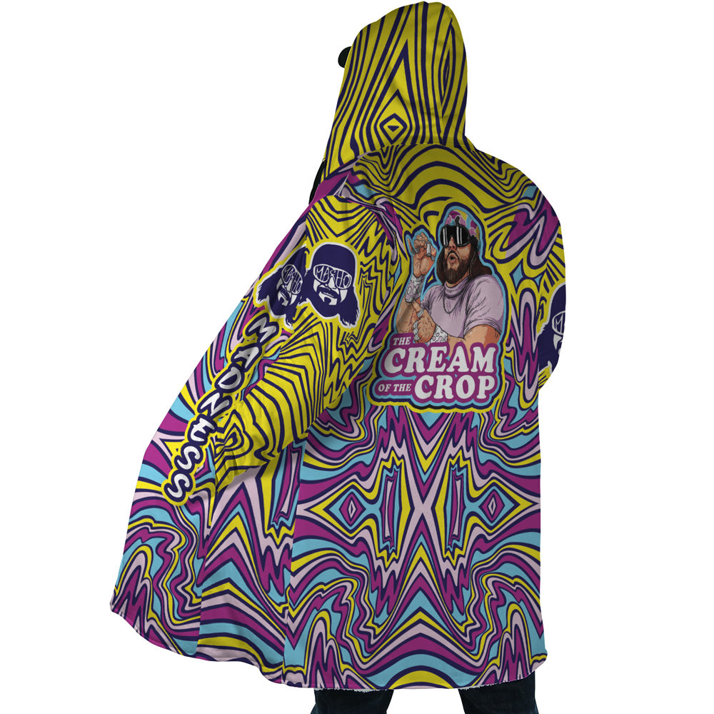 Trippy The Cream of the Crop Randy Savage Pop Culture Hooded Cloak Coats - XL