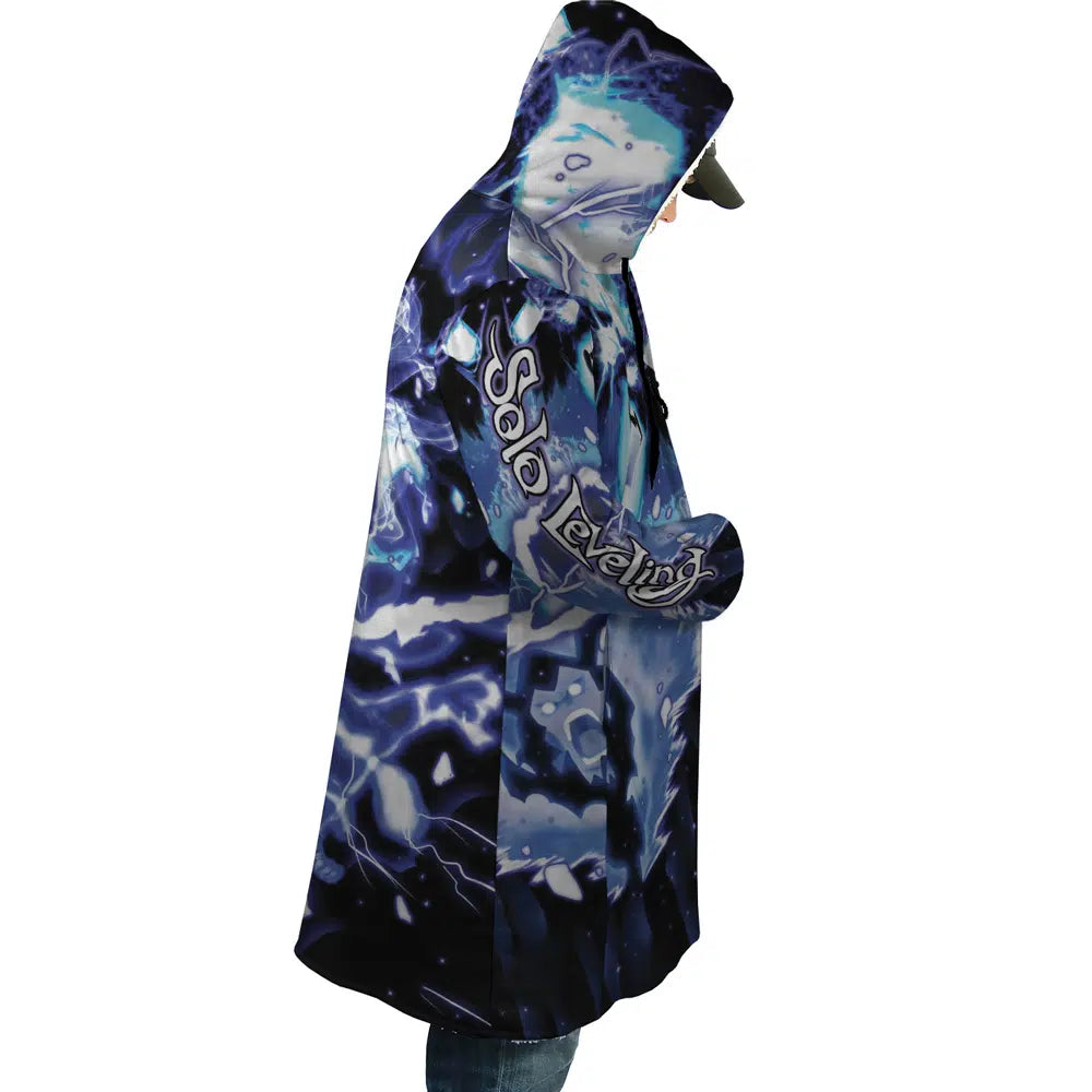 Trippy The Shadow Monarch Solo Leveling Hooded Cloak Coats - L