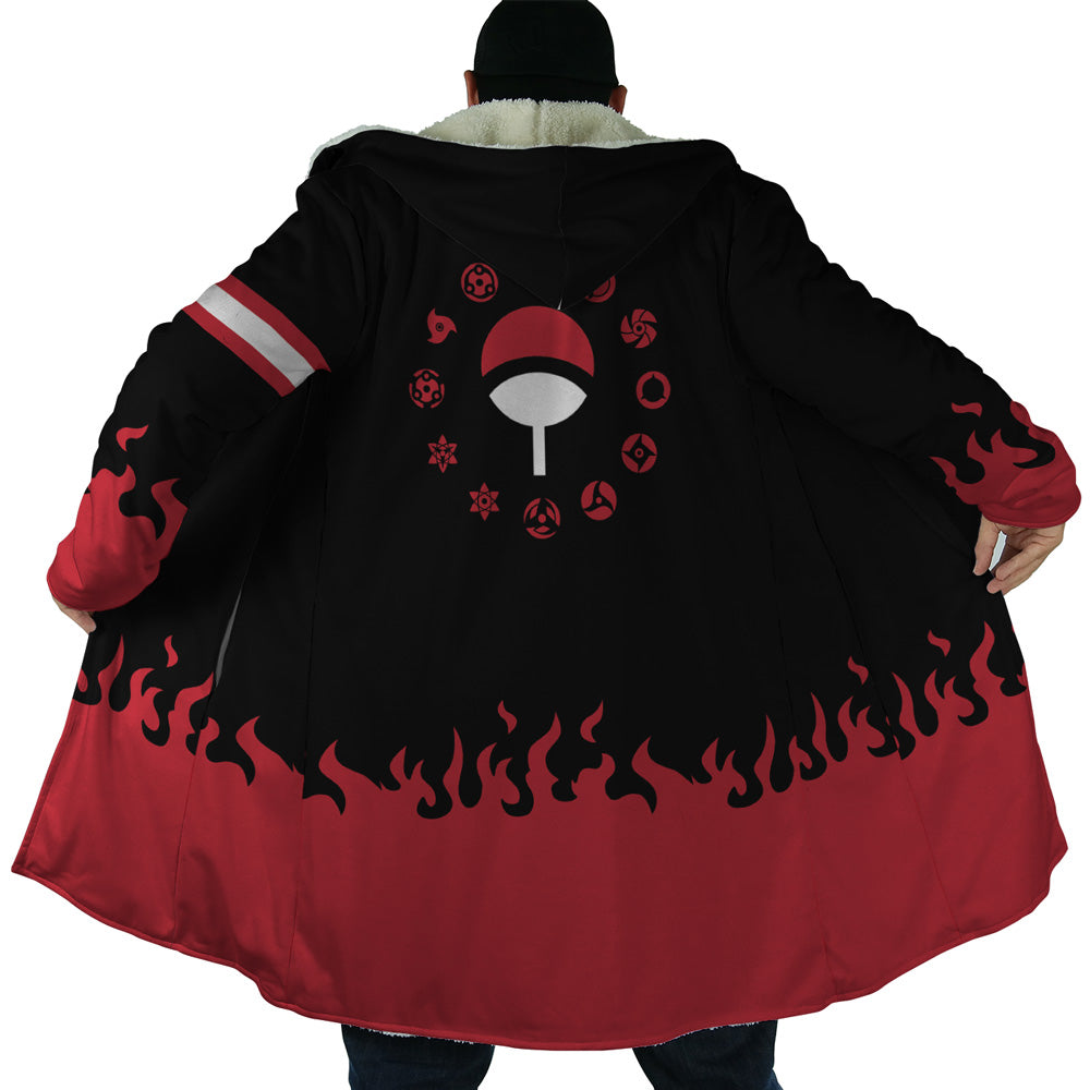 Uchiha Clan Naruto Hooded Cloak Coat - 2XL