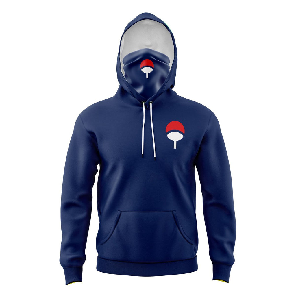 Uchiha Clan Naruto Masked Hoodie - M