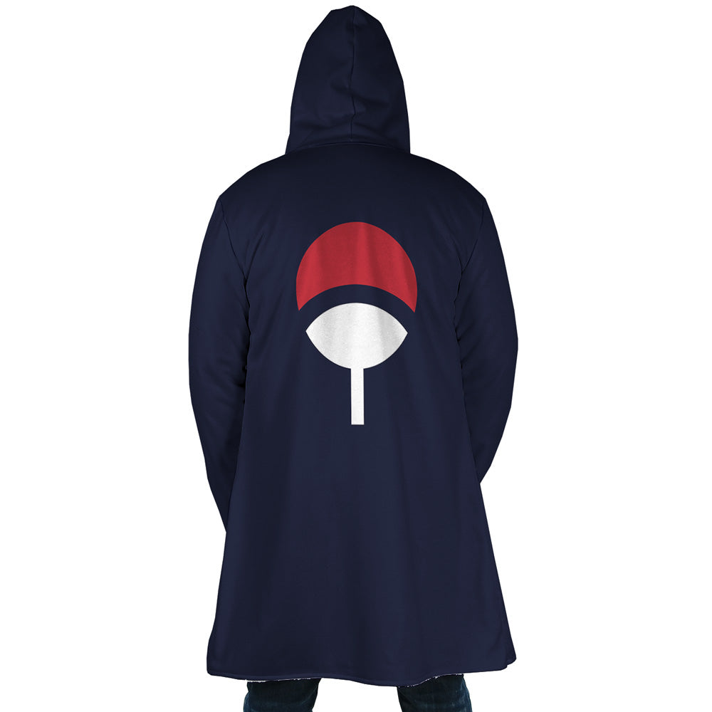 Uchiha Clan Sharingan Naruto Hooded Cloak Coat - XL