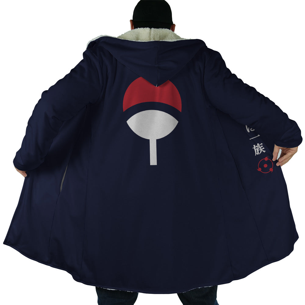Uchiha Clan Sharingan Naruto Hooded Cloak Coat - 2XL