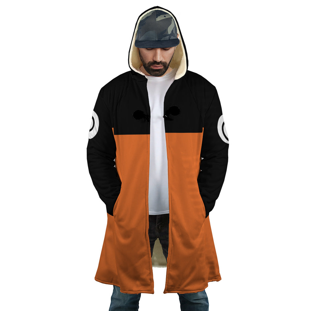 Uzumaki Naruto Hooded Cloak Coat - S