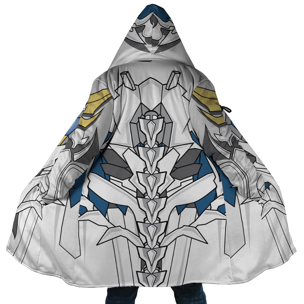 White Dragon Emperor’s Armor Highschool DxD Hooded Cloak Coat - S
