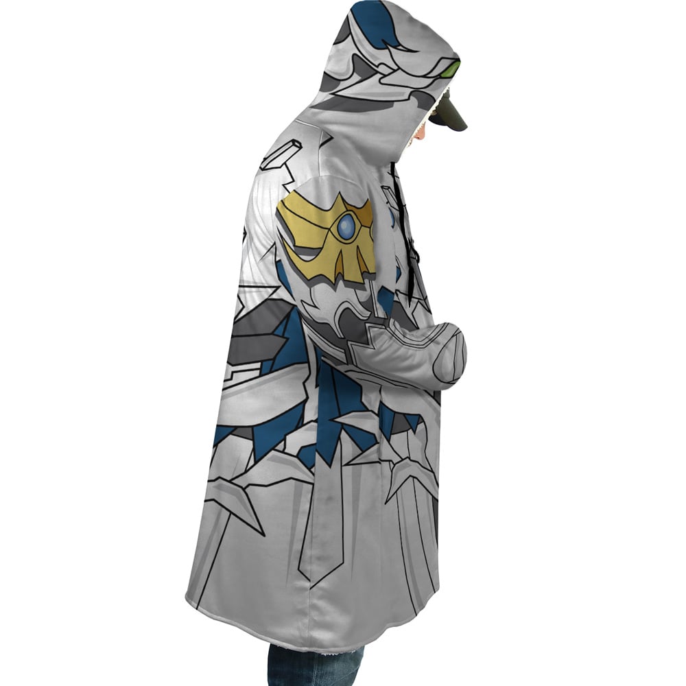 White Dragon Emperor’s Armor Highschool DxD Hooded Cloak Coat - L