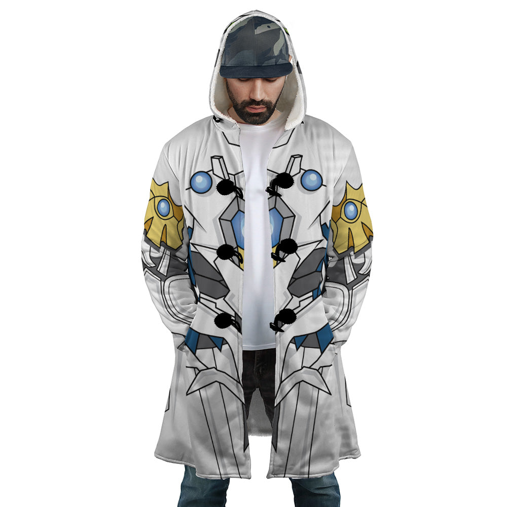 White Dragon Emperor’s Armor Highschool DxD Hooded Cloak Coat - M
