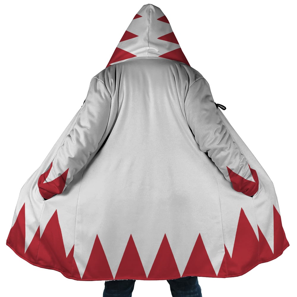 White Mage Fantasy Hooded Cloak Coat - 5XL