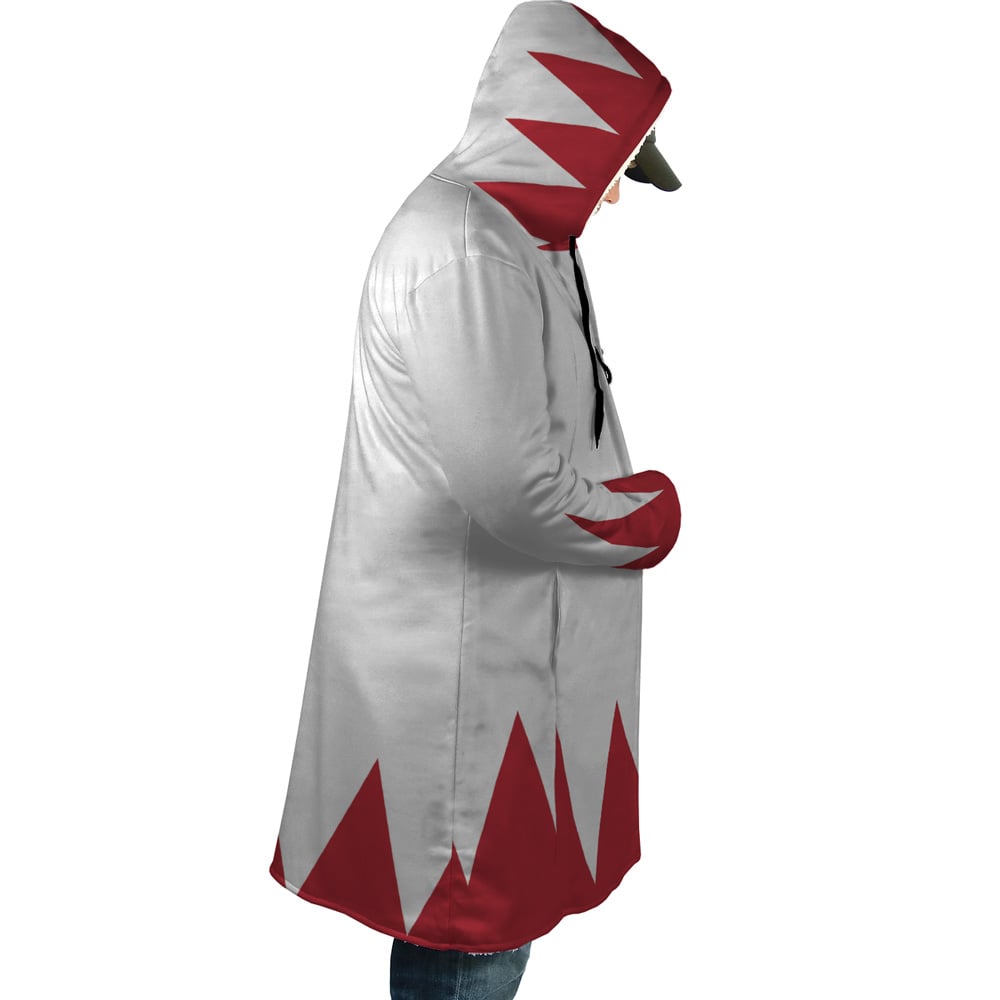 White Mage Fantasy Hooded Cloak Coat - XL