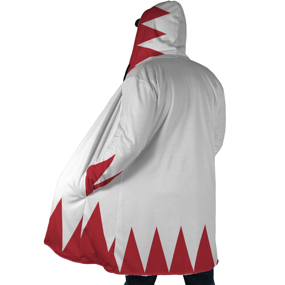 White Mage Fantasy Hooded Cloak Coat - 2XL