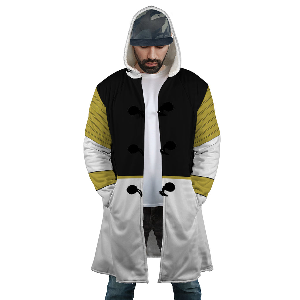 White Ranger Mighty Morphin Power Rangers Hooded Cloak Coat - XL