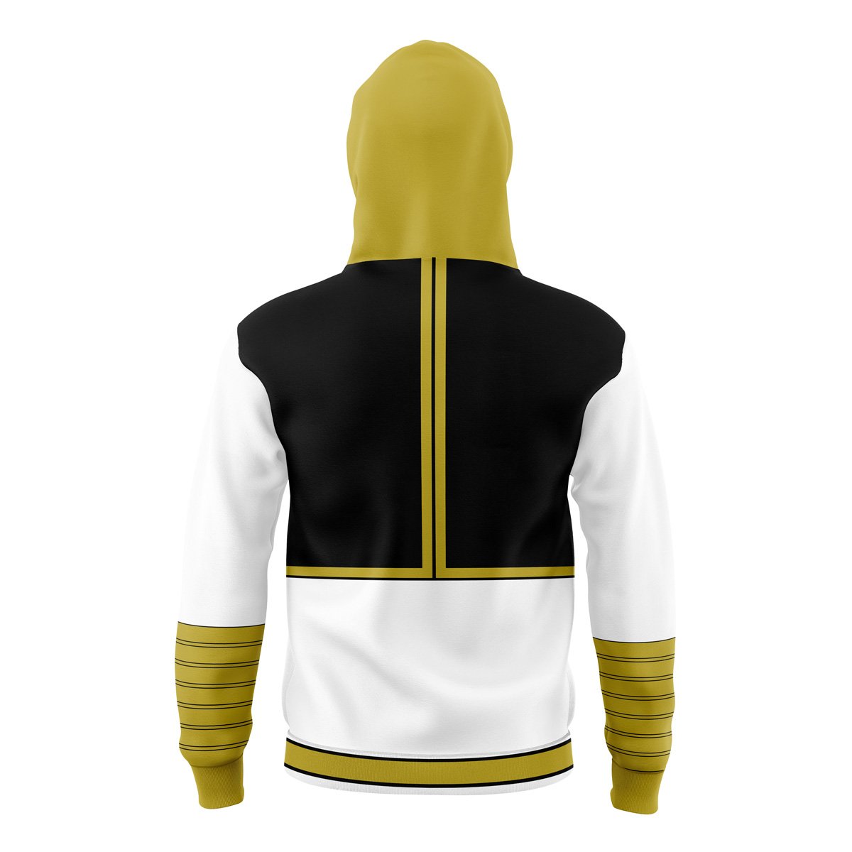 White Ranger Mighty Morphin Power Rangers Masked Hoodie - M