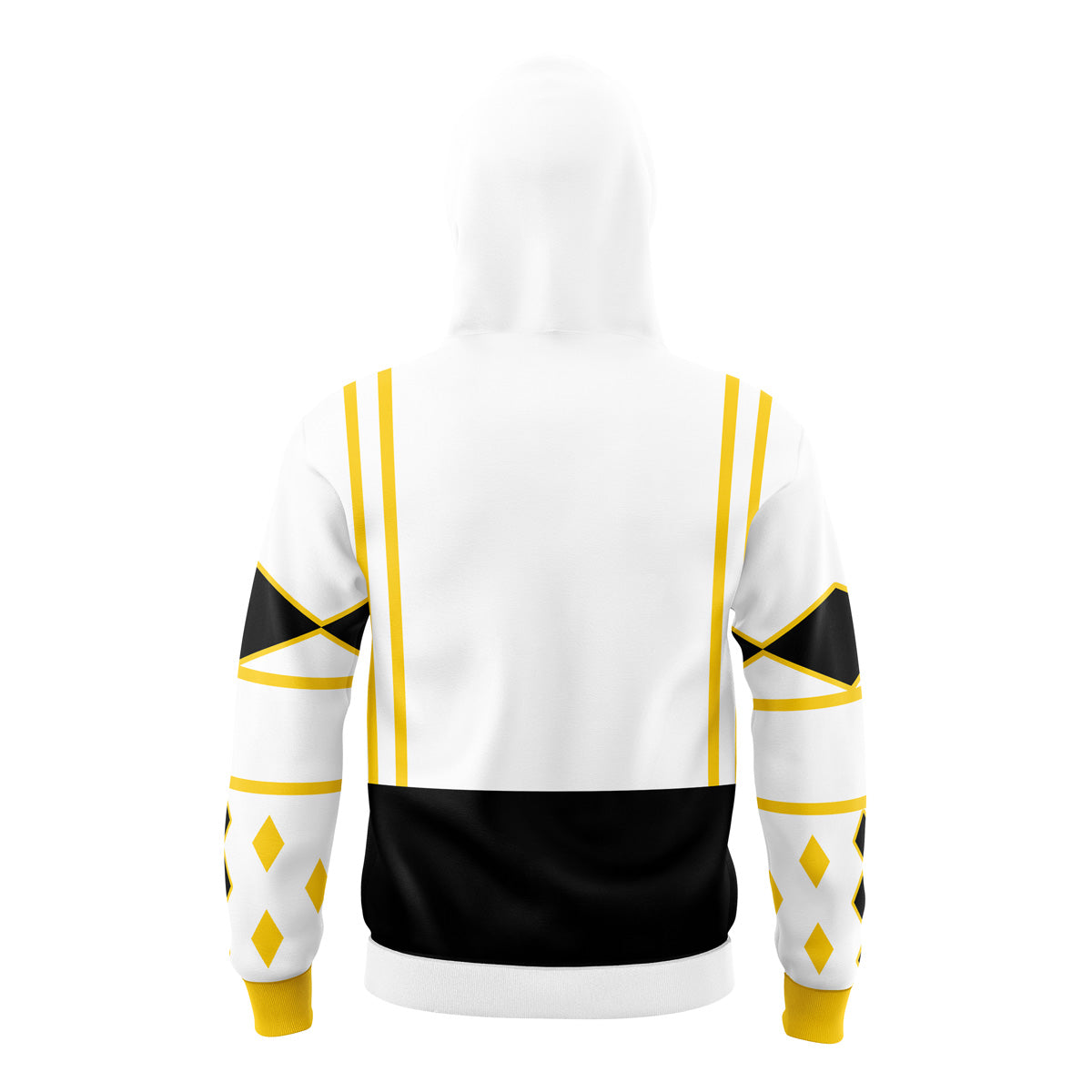 White Ranger v2 Power Rangers Ninjetti Masked Hoodie - M