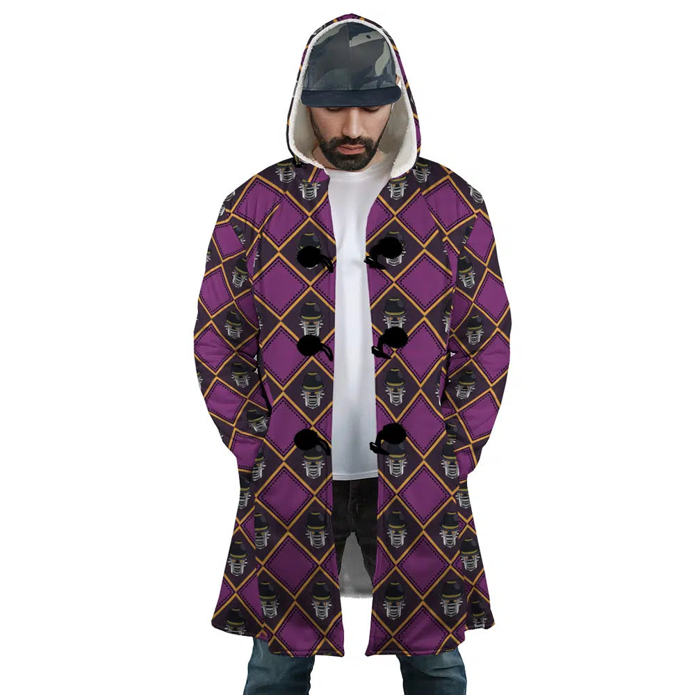 Wonder of U Jojo’s Bizarre Adventure Hooded Cloak Coats - M