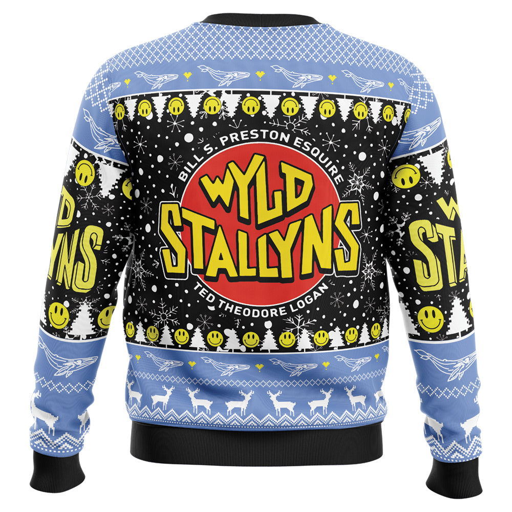 Wyld Stallyns Bill & Ted’s Excellent Adventure Ugly Christmas Sweater - 5XL