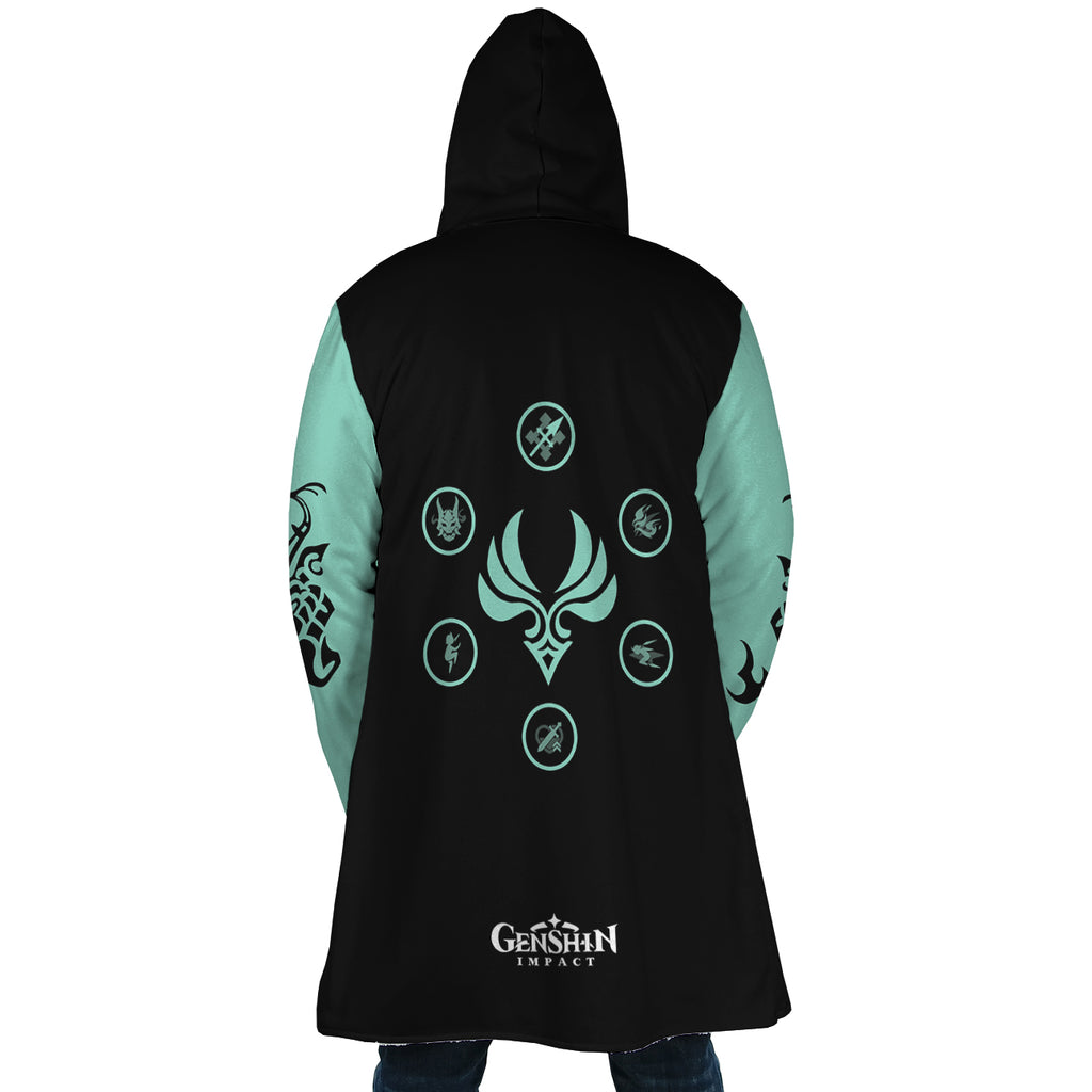 Xiao 2 Genshin Impact Hooded Cloak Coat - 2XL