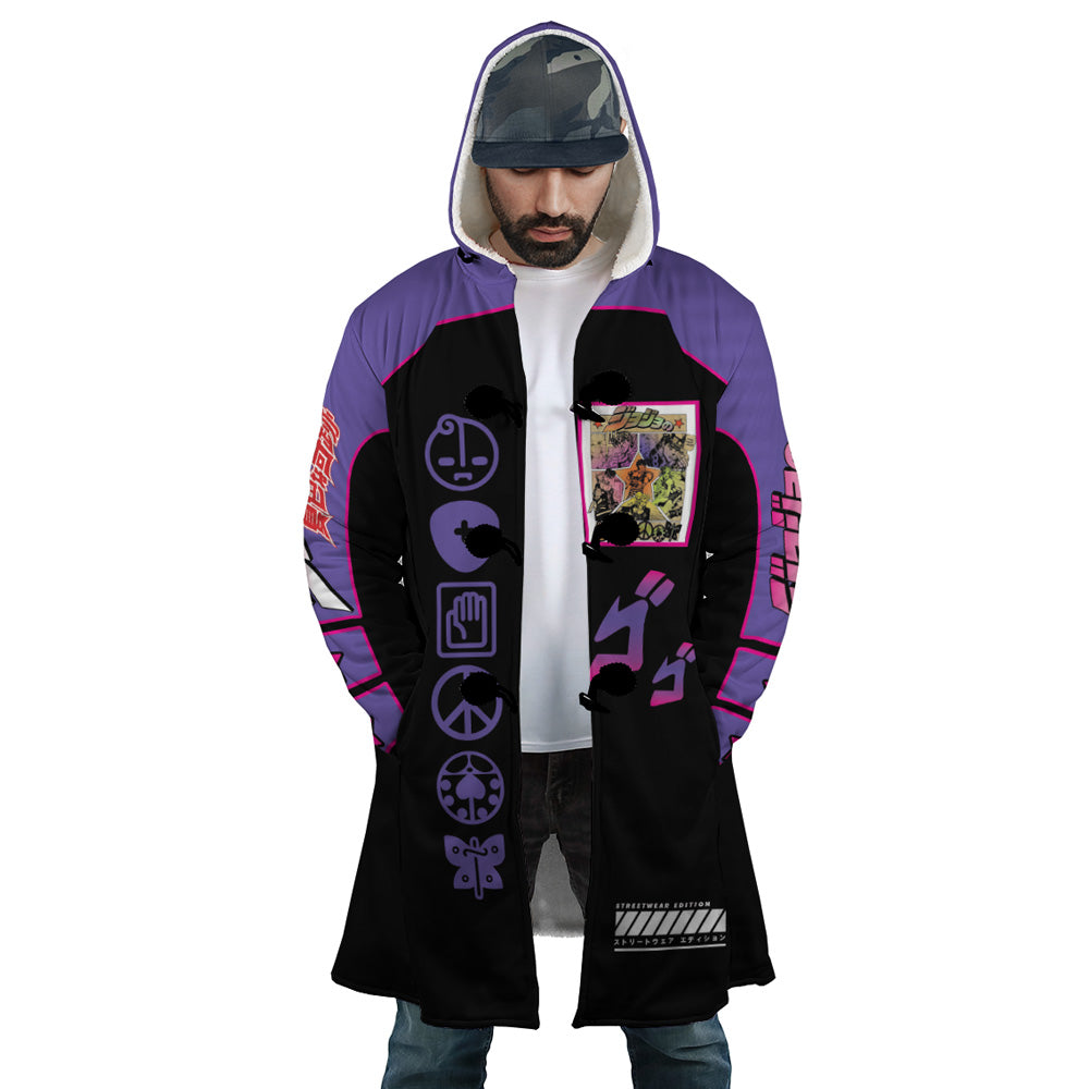 Yare Yare Daze Jojo’s Bizarre Adventure Hooded Cloak Coat - S