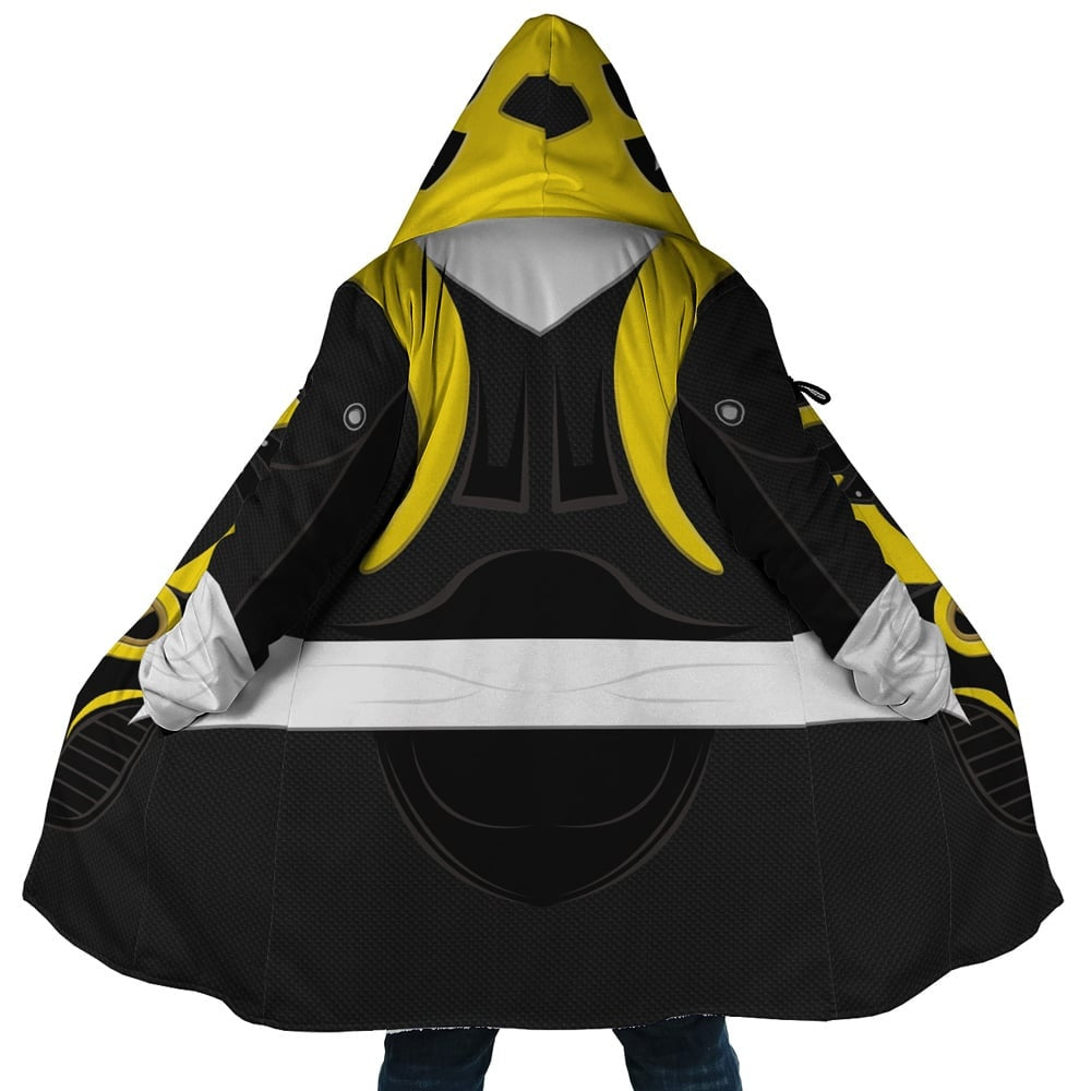 Yellow Psycho Rangers Hooded Cloak Coat - 5XL