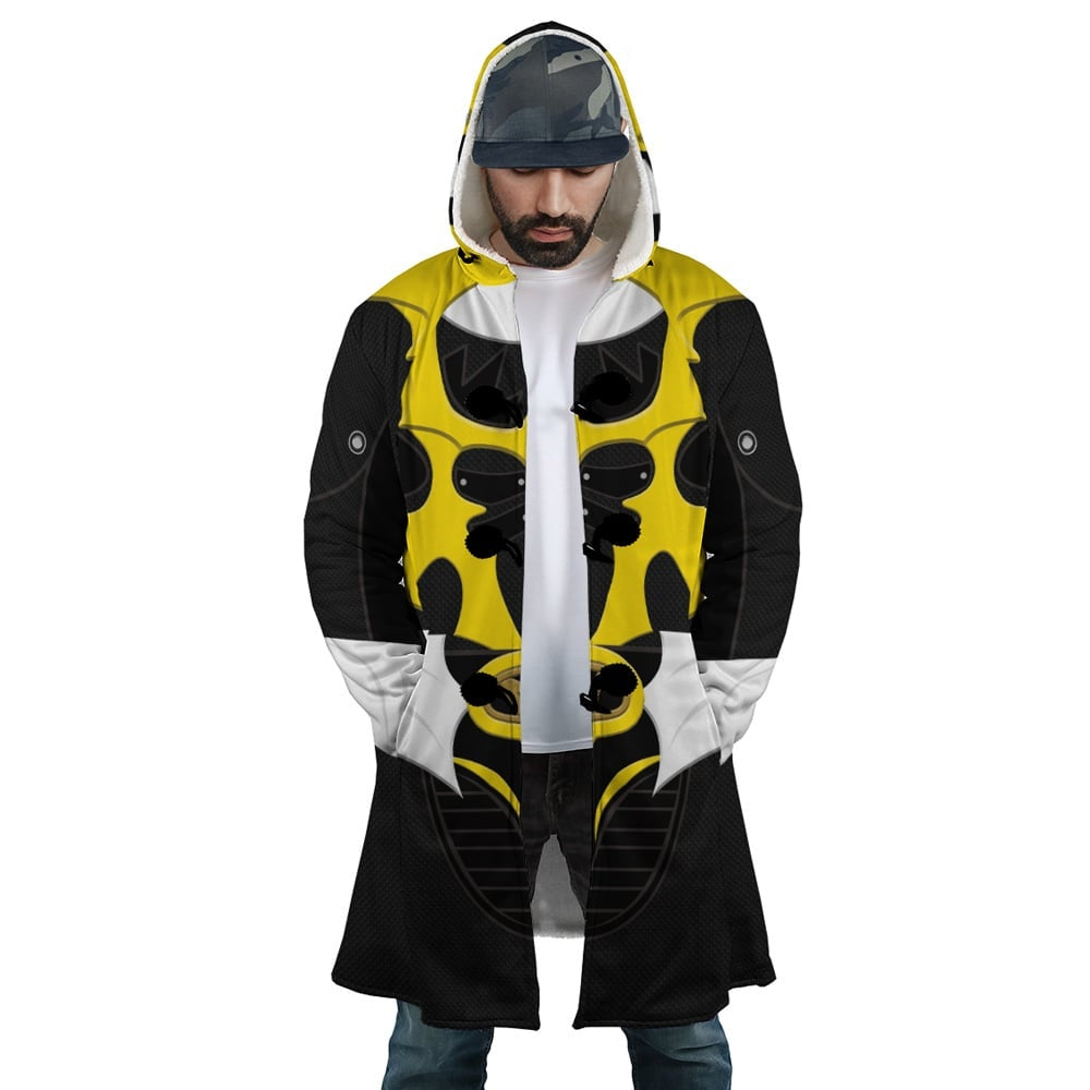 Yellow Psycho Rangers Hooded Cloak Coat - S