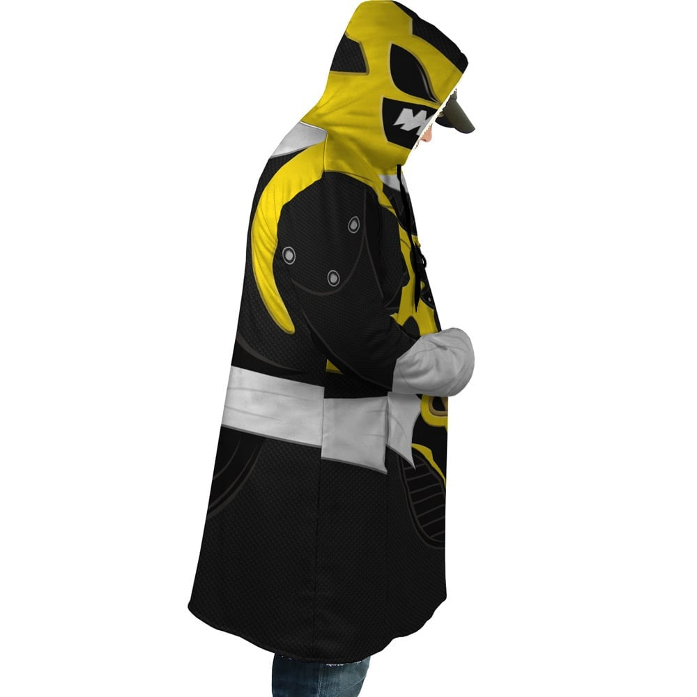 Yellow Psycho Rangers Hooded Cloak Coat - M