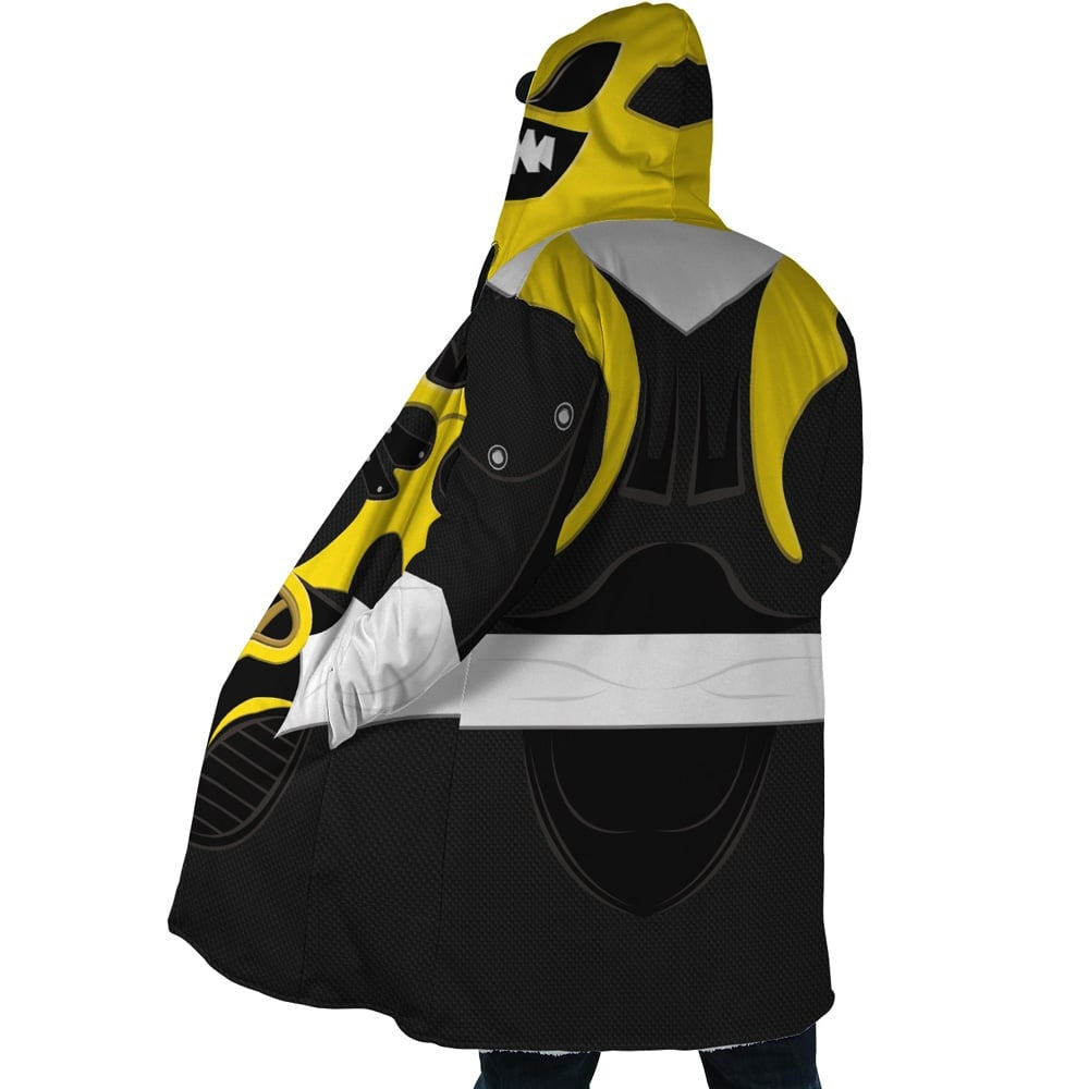 Yellow Psycho Rangers Hooded Cloak Coat - L