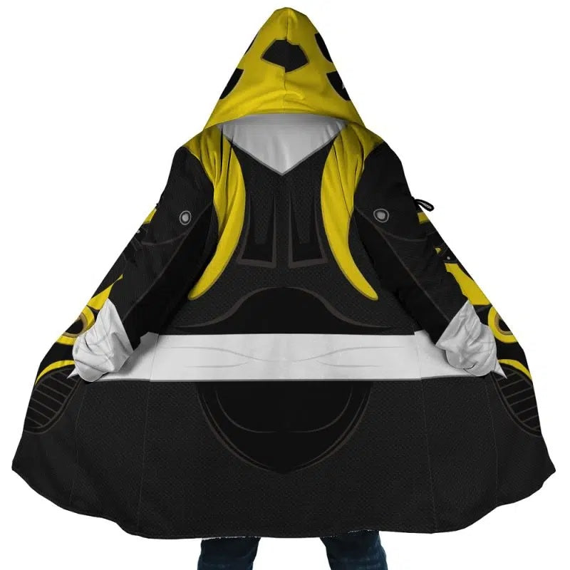 Yellow Psycho Rangers Hooded Cloak Coat - 3XL