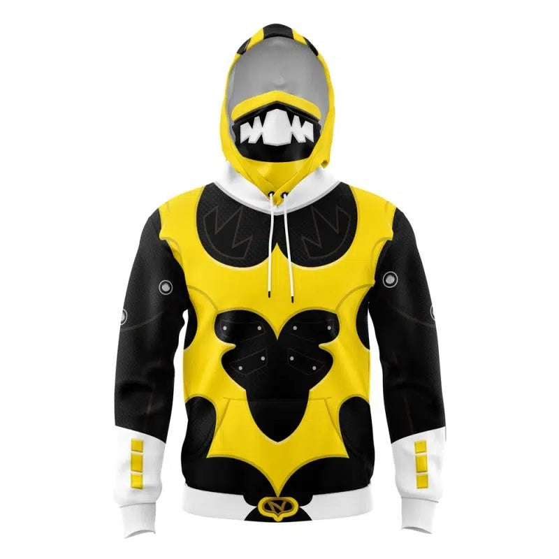 Yellow Psycho Rangers Power Rangers Masked Hoodie - L