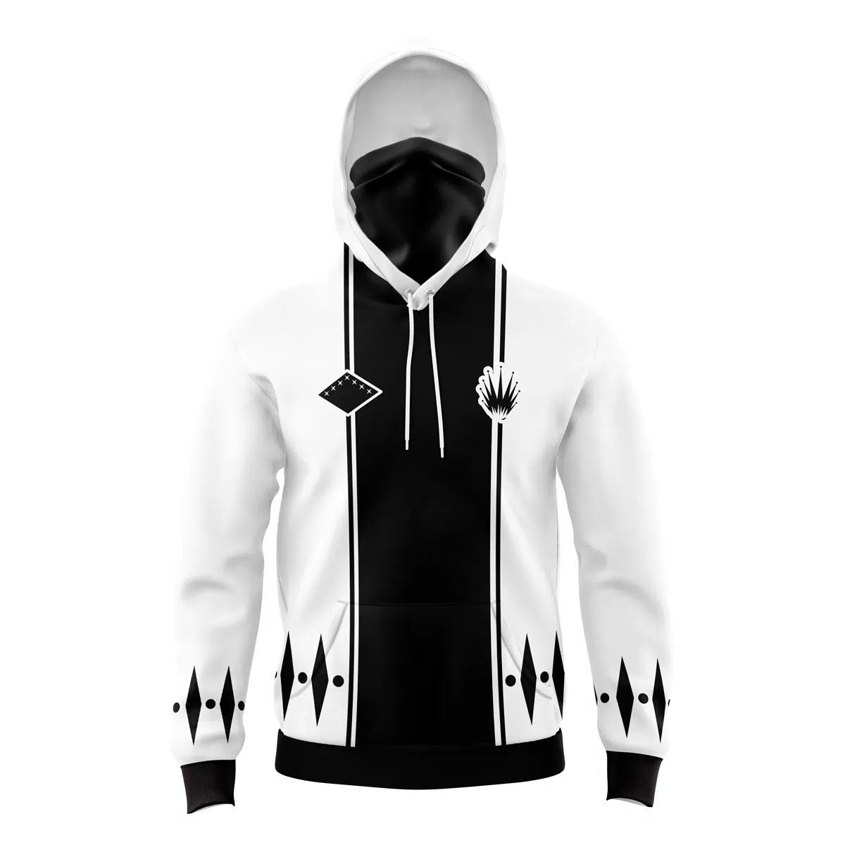 Zaraki Kenpachi Bleach Masked Hoodie - M