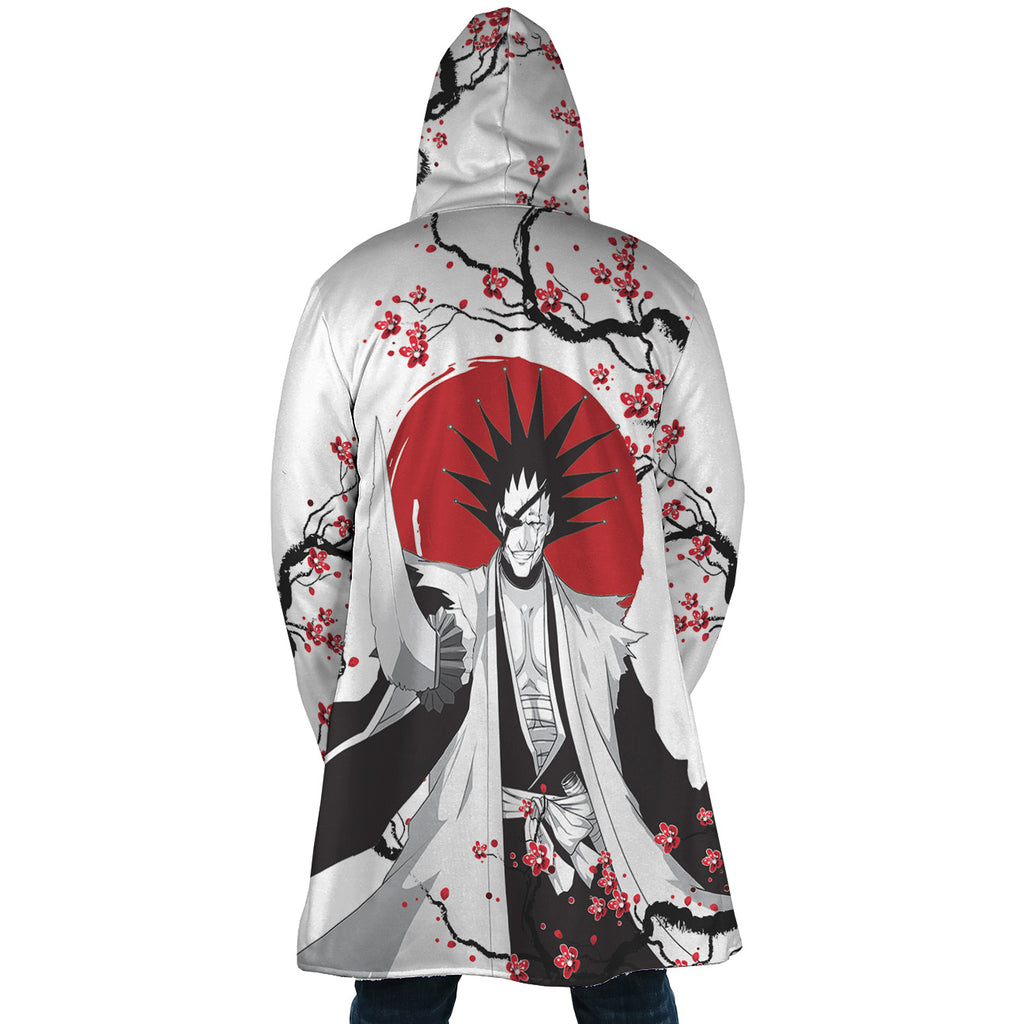 Zaraki Kenpachi Cherry Blossom Bleach Hooded Cloak Coat - 2XL