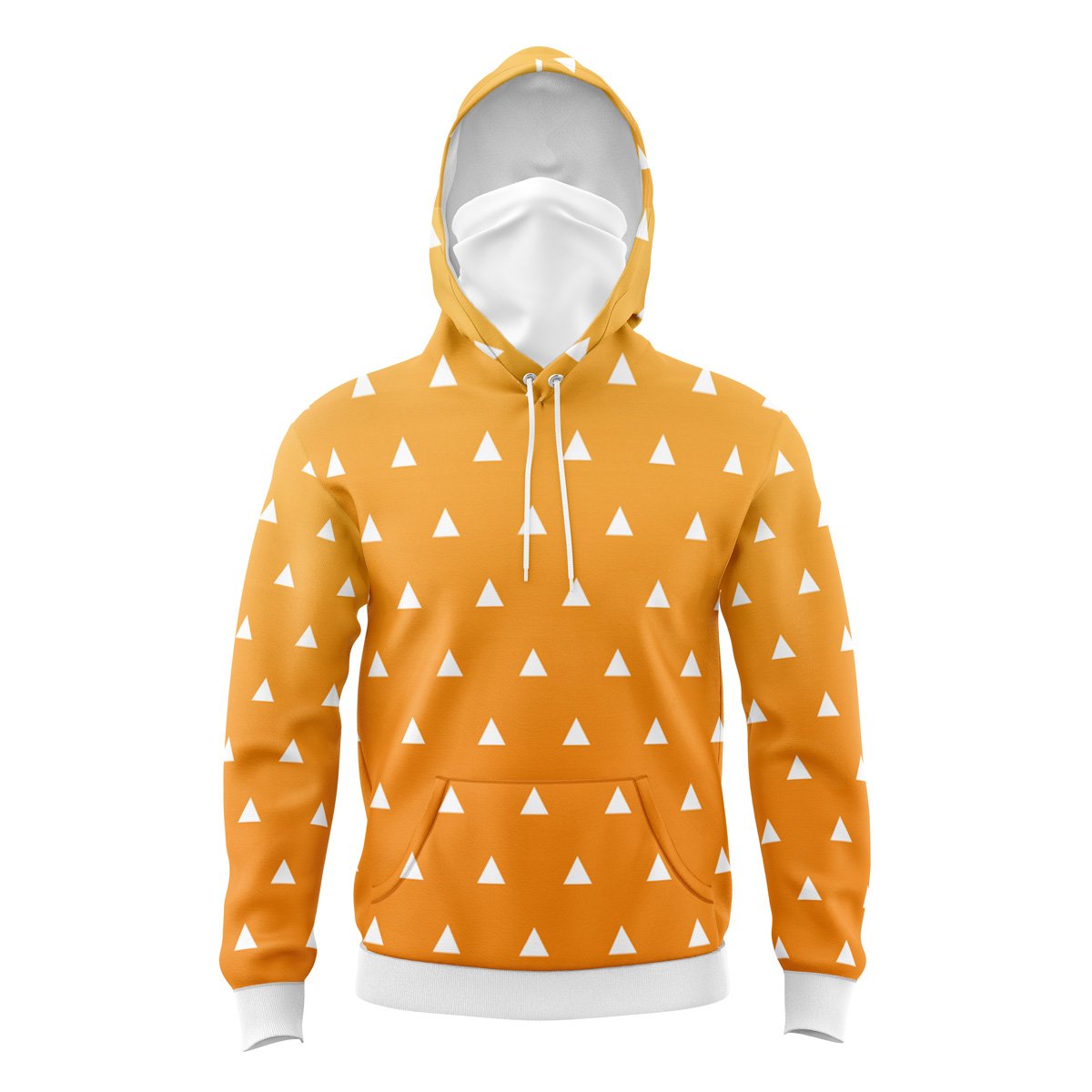 Zenitsu Agatsuma Demon Slayer Masked Hoodie - 6XL