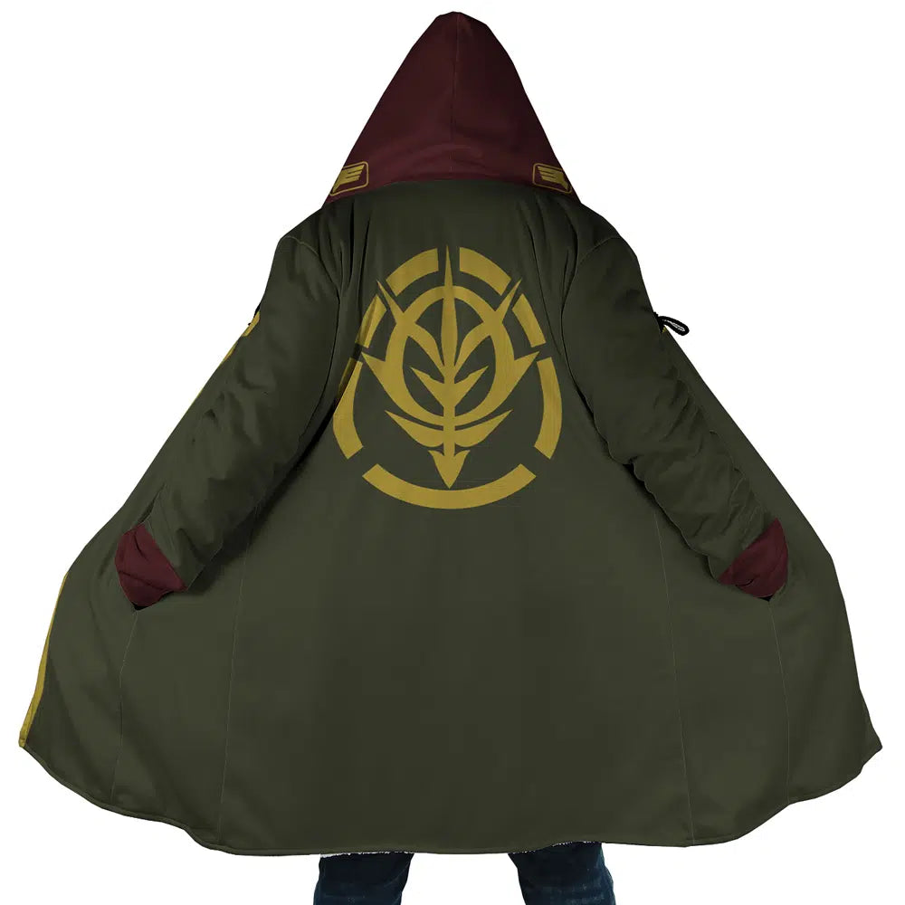Zeon Uniform Gundam Hooded Cloak Coats - S
