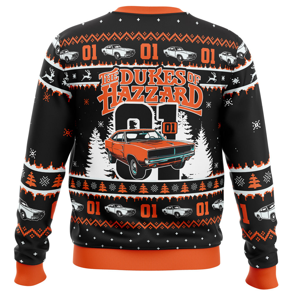 Zero One The Duke of Hazzard Ugly Christmas Sweater - 5XL